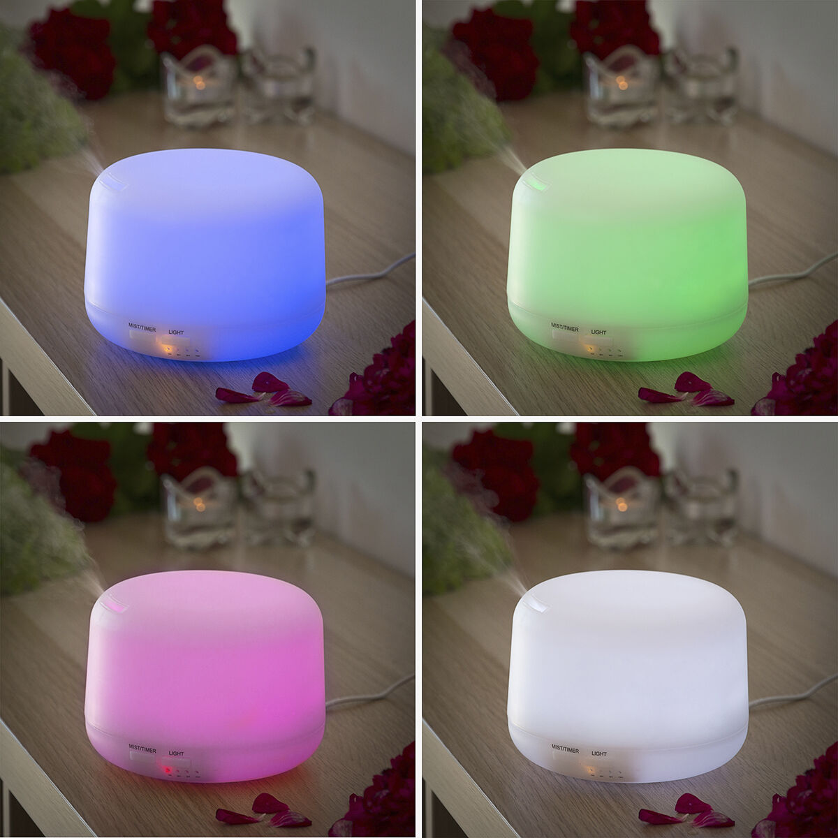 InnovaGoods Multicolor-LED Aroma Diffusor 400 ml - Dekoration