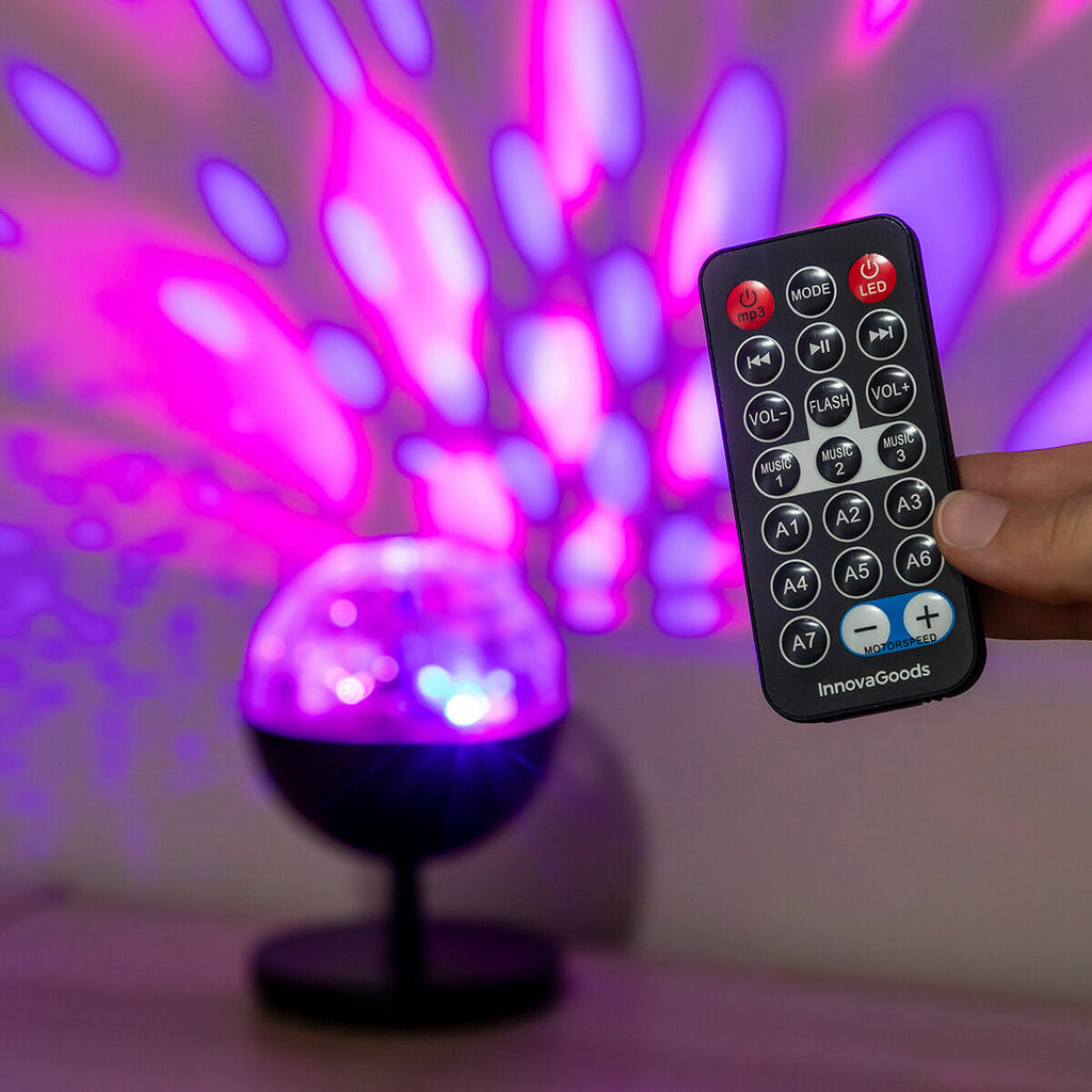 InnovaGoods Aufladbarer LED-Projektor mit Lautsprecher
