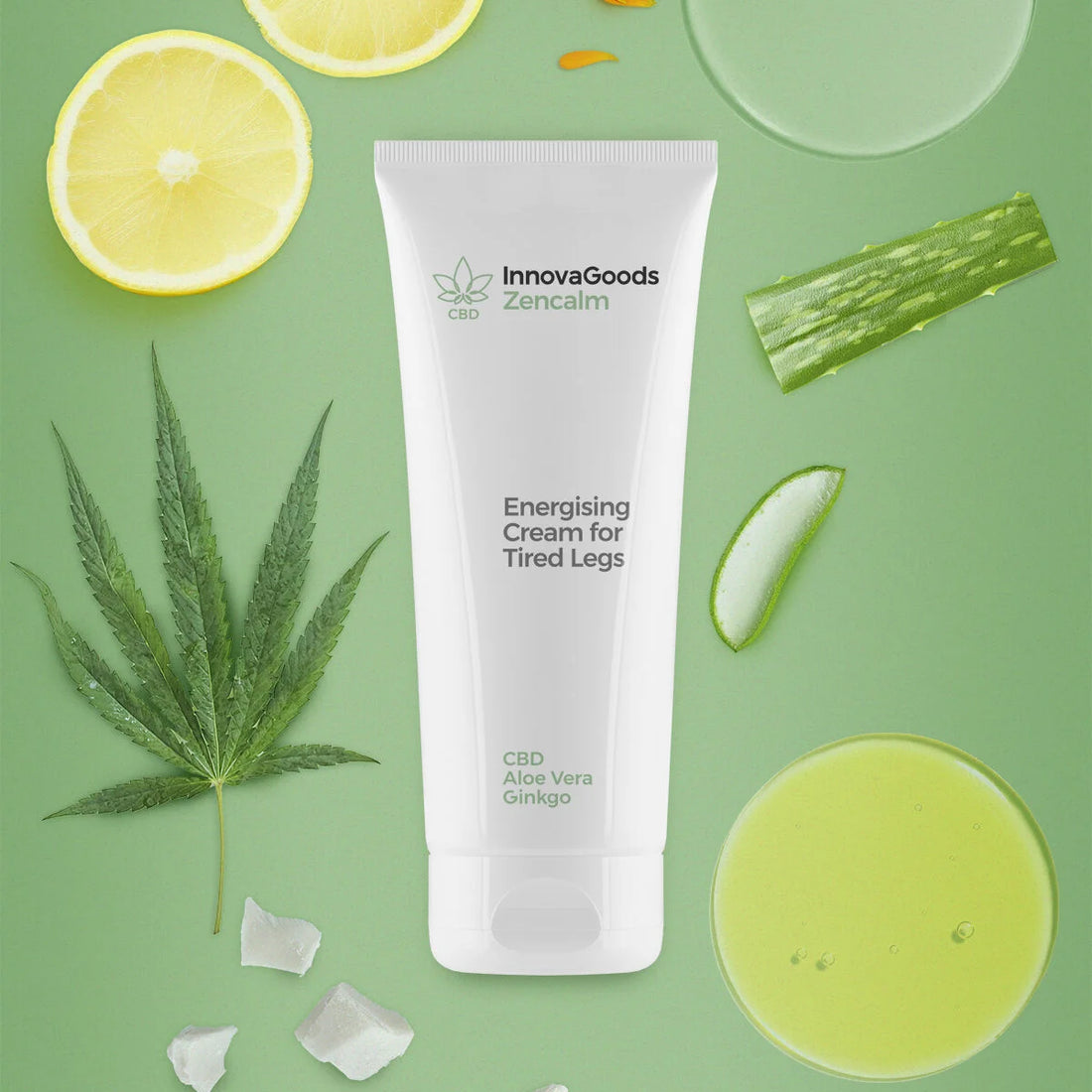 CBD-Beincreme Zencalm, 200 ml – Detailansicht 3