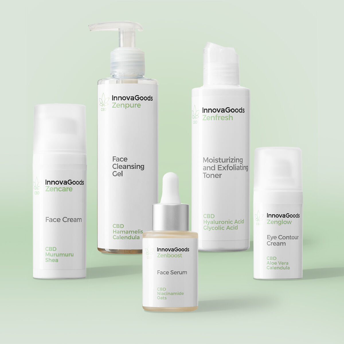 InnovaGoods CBD Gesichtspflege-Routine - Vegan
