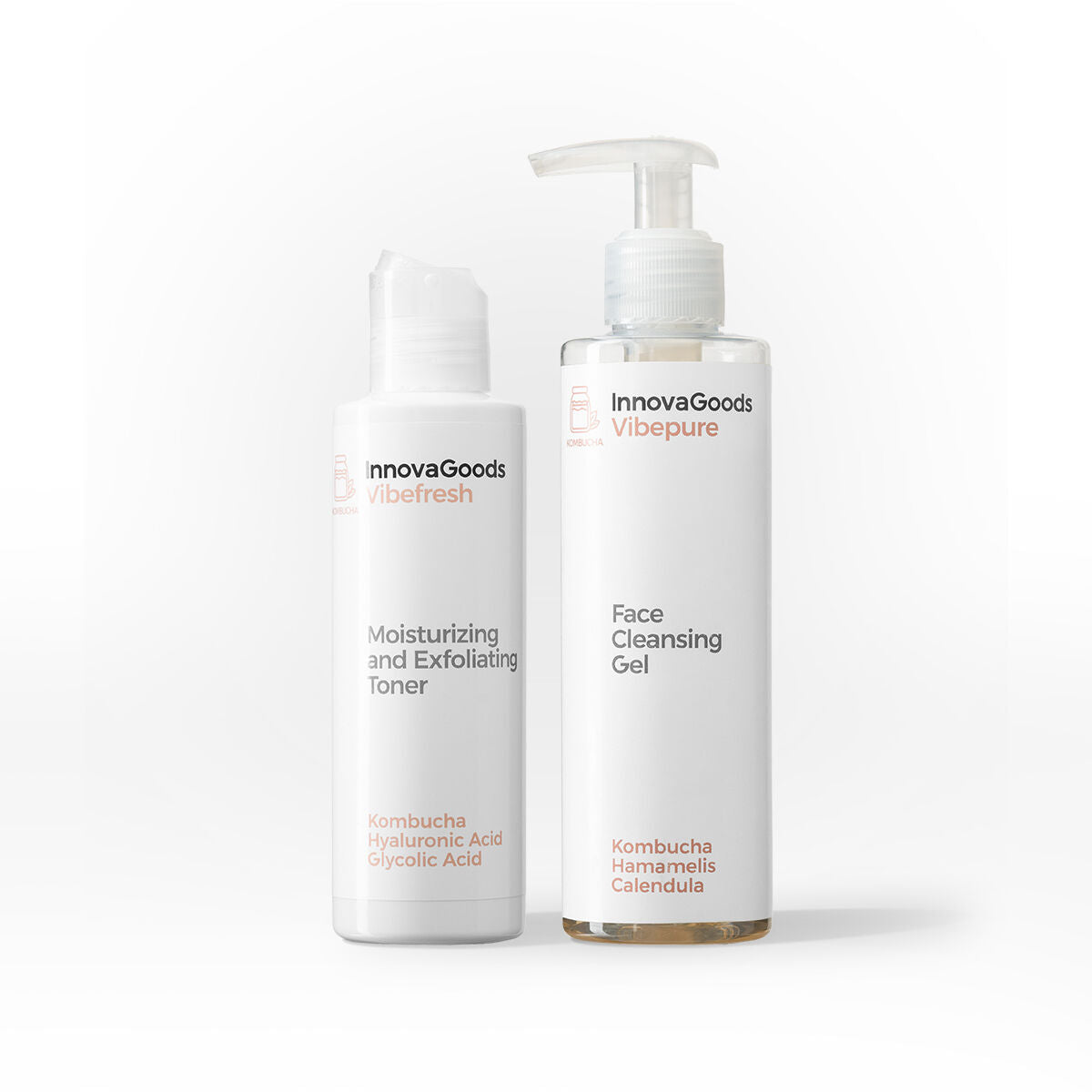 InnovaGoods Doppel-Pack Gesichtsreinigung Kombucha