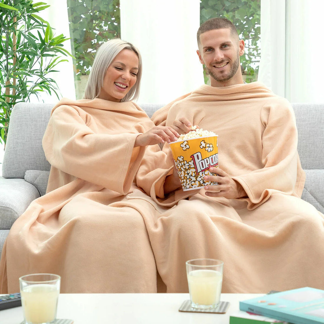 Doppelte Ärmeldecke mit Tasche Doublanket – Detailansicht 1