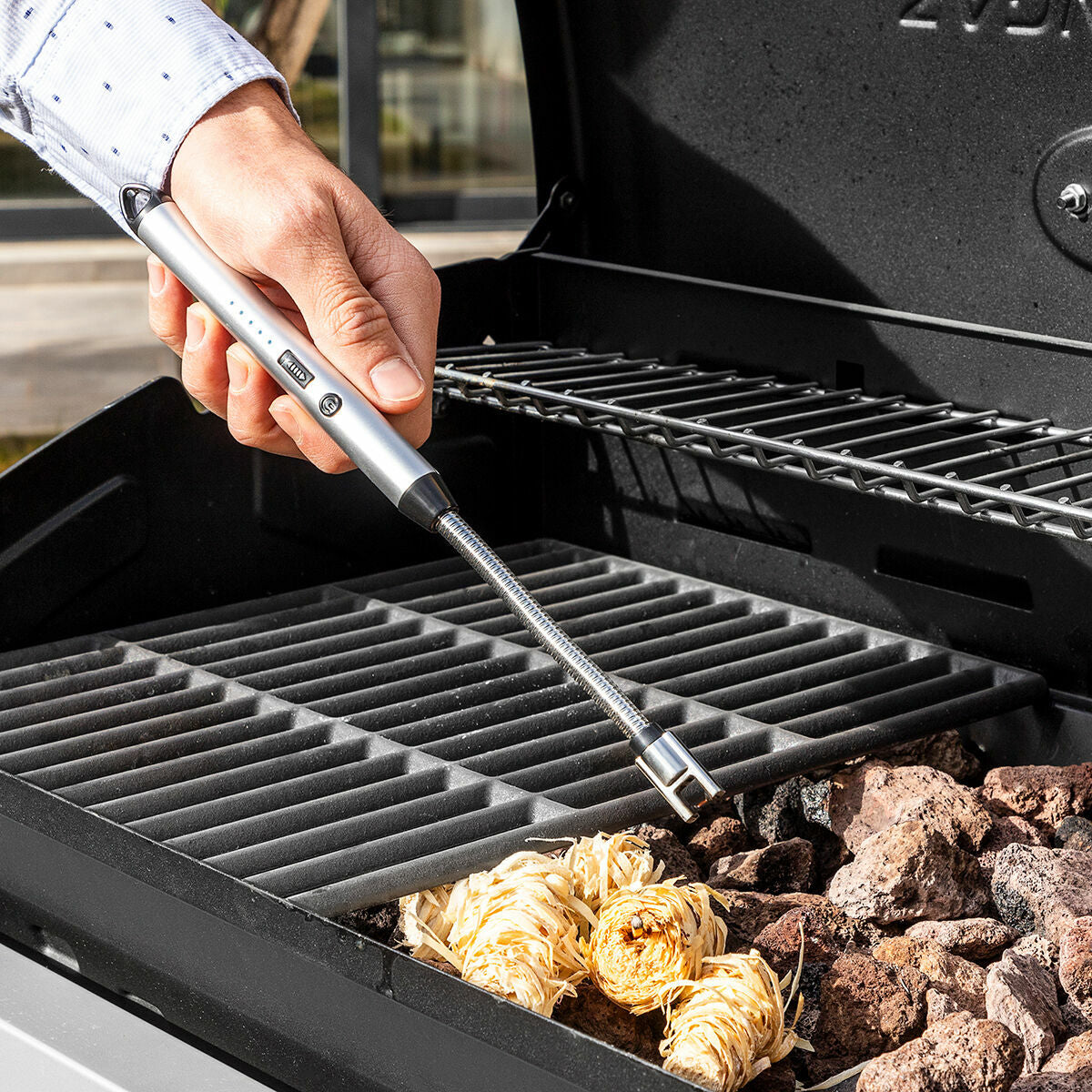 InnovaGoods Eflecther Wiederaufladbares Feuerzeug