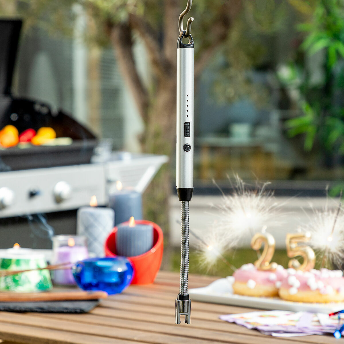 InnovaGoods Eflecther Wiederaufladbares Feuerzeug