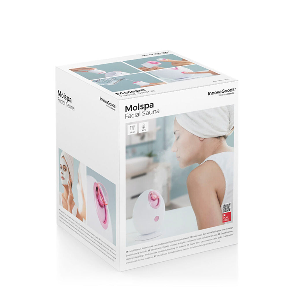 InnovaGoods Elektrische Gesichtssauna Weiß Rosa