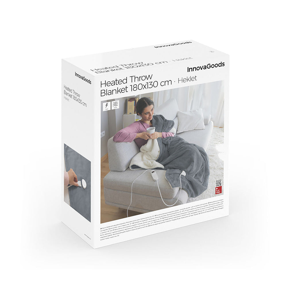 InnovaGoods elektrische Heizdecke Heklet 130 x 180 cm - Home & Wohnen