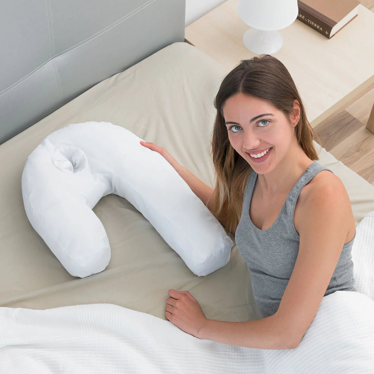 Seitenschläferkissen Slupill in U-Form – ausgewählte Produktansicht