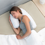 InnovaGoods Ergonomisches Seitenschläferkissen U-Form – Weiß