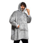 InnovaGoods Fleece-Kapuzen-Decke Unisex Übergröße
