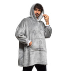 InnovaGoods Fleece-Kapuzen-Decke Unisex Übergröße