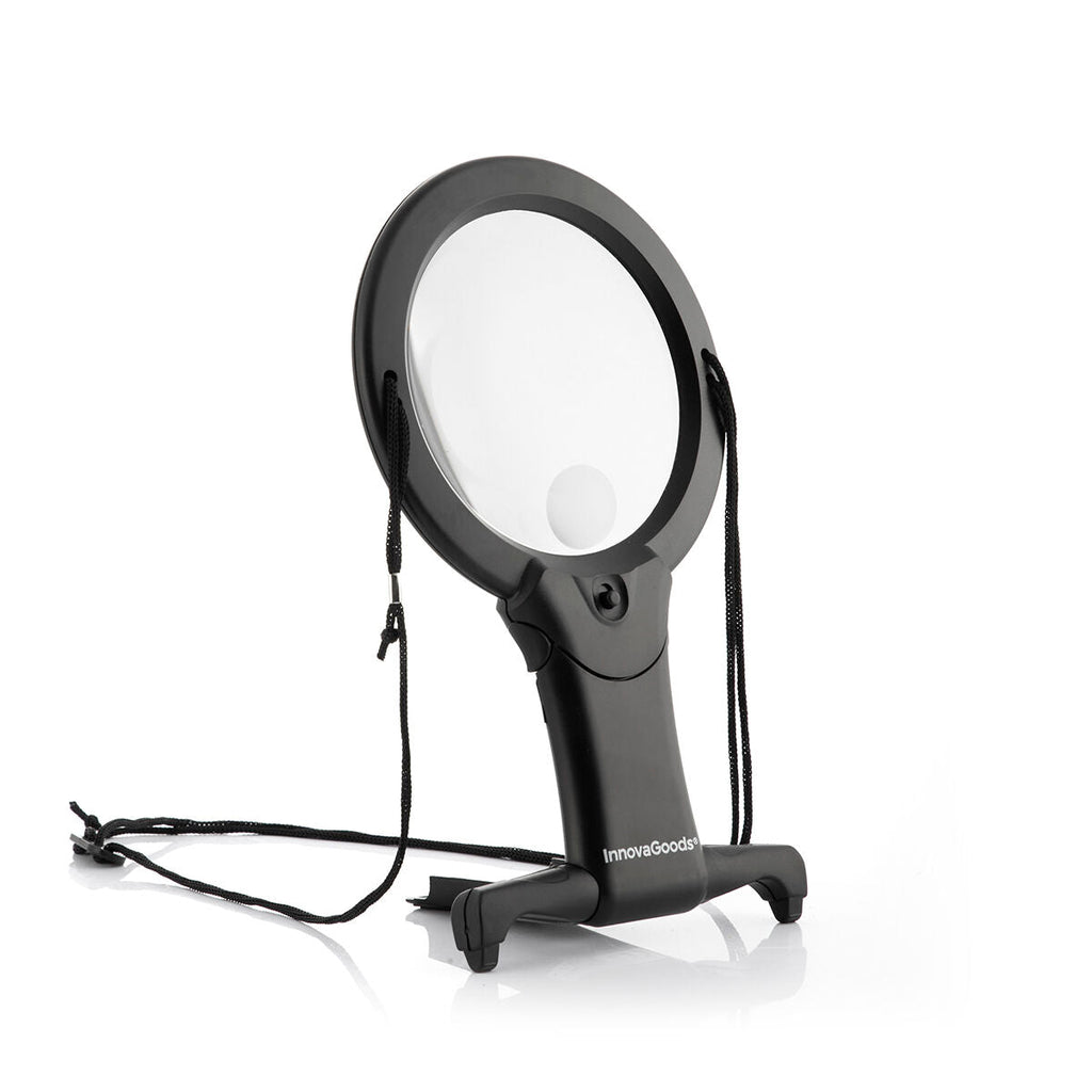 InnovaGoods Freihand-Lupe – LED-Licht Schwarz 2-in-1