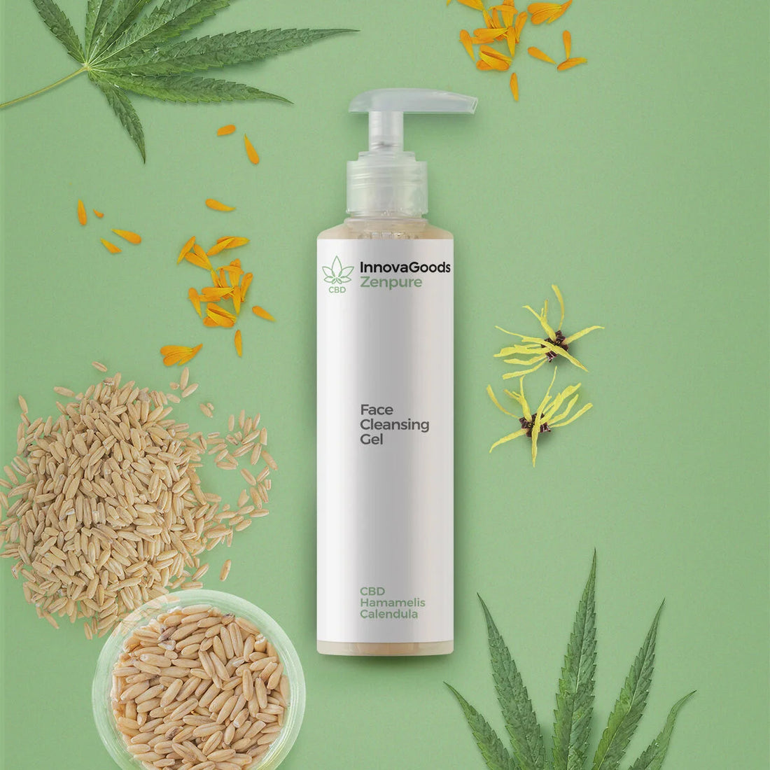 CBD-Gesichtsreinigungsgel Zenpure, 200 ml – Detailansicht 3