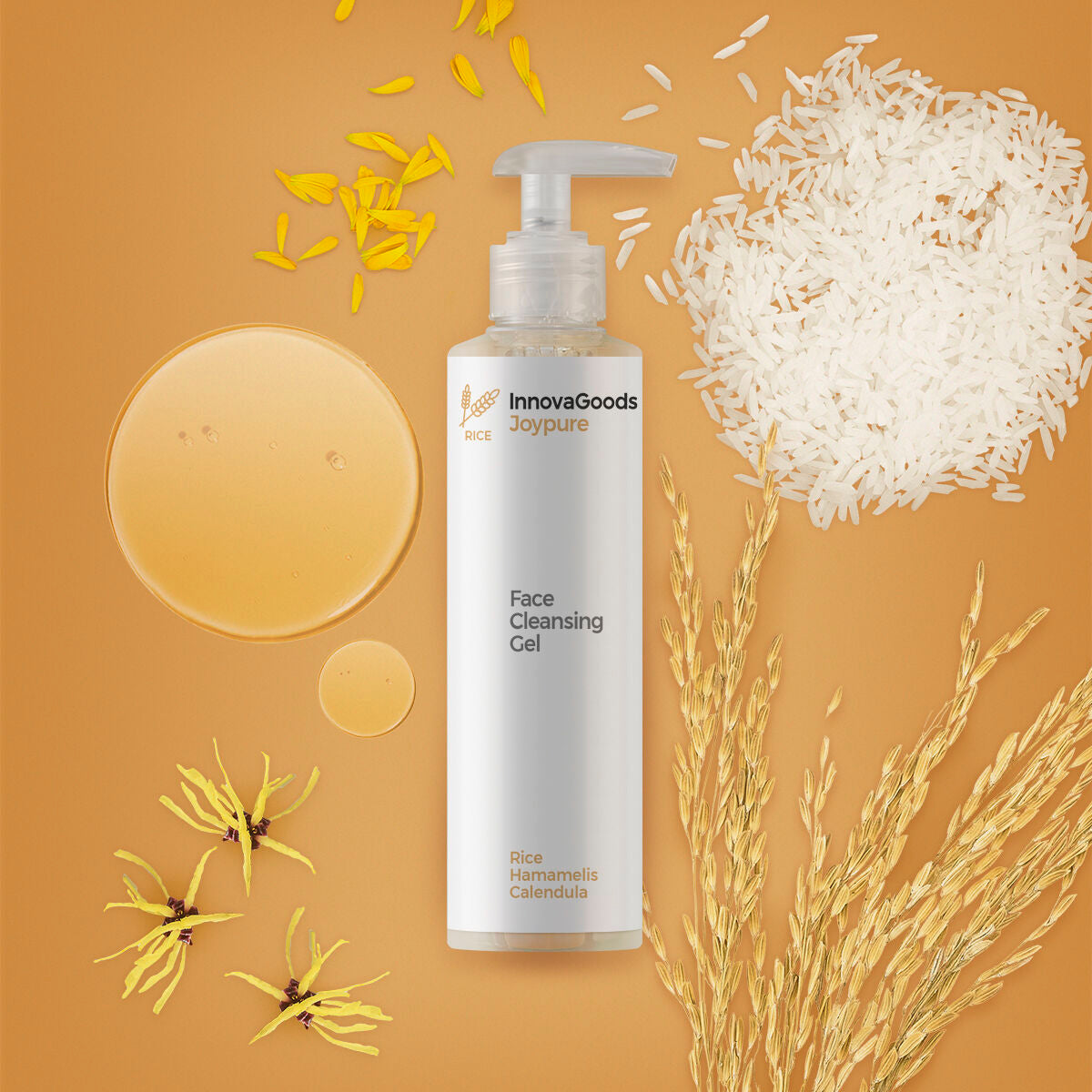 InnovaGoods Gesichtsreinigungsgel Rice Joypure 200 ml