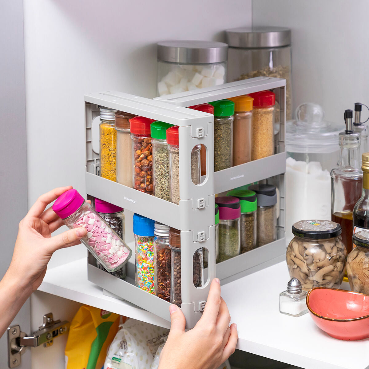 InnovaGoods Gewürzhalter auszieh- und schwenkbar
