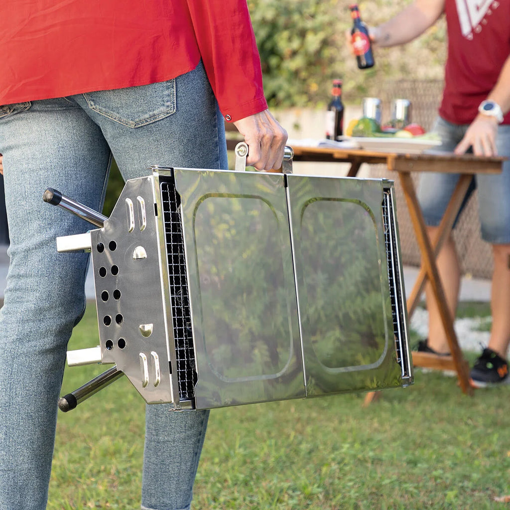 InnovaGoods Holzkohlegrill ExelQ – tragbar und klappbar