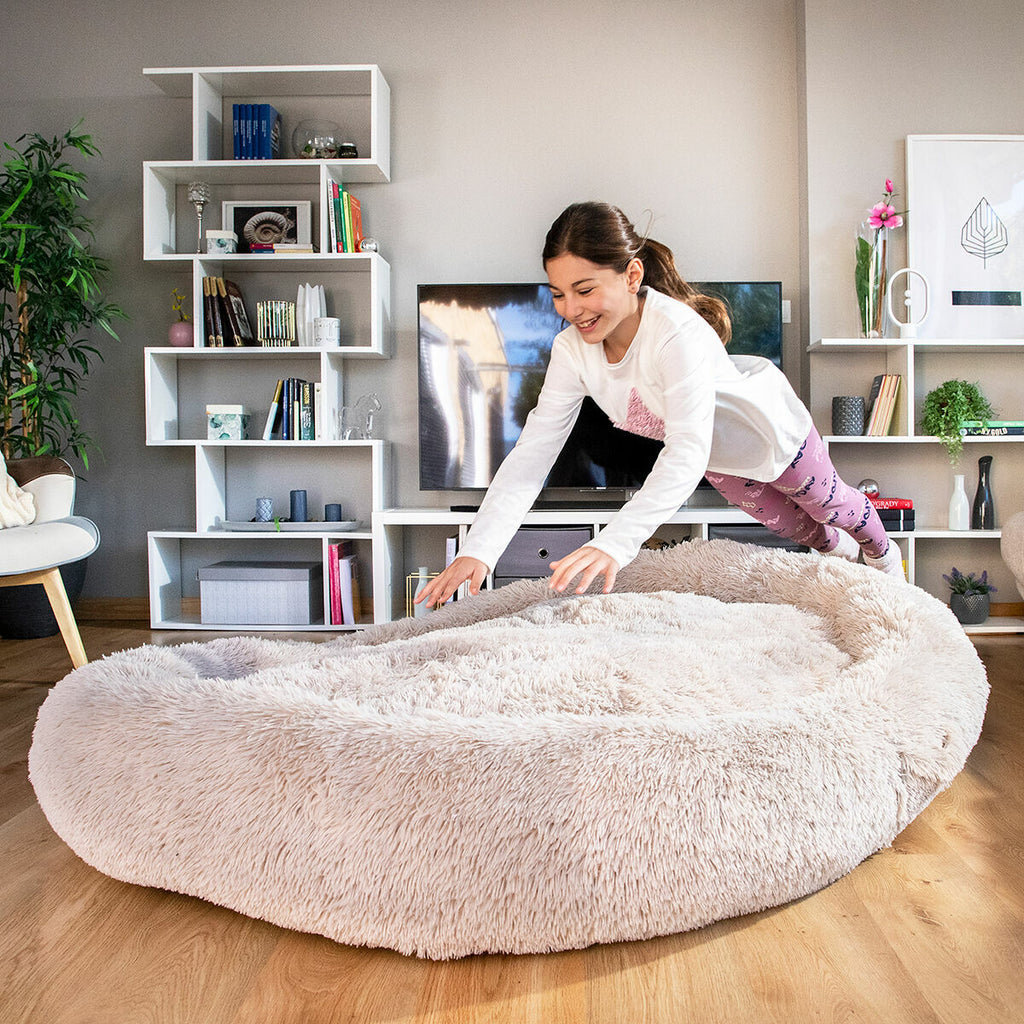 InnovaGoods Human Dog Bed XXL Beige für Menschen - Neuheiten