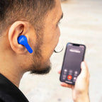 InnovaGoods Kabellose Kopfhörer Blue mit Ladebox