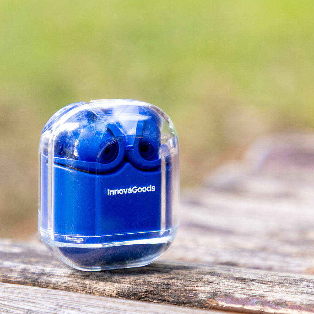 InnovaGoods Kabellose Kopfhörer Blue mit Ladebox