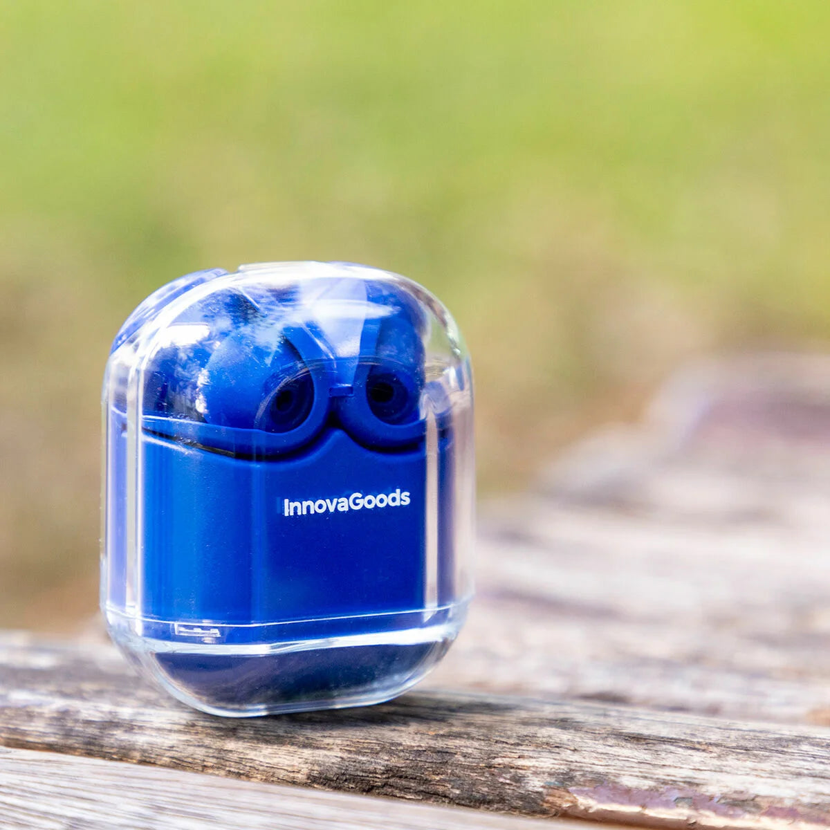 InnovaGoods Kabellose Kopfhörer Blue mit Ladebox