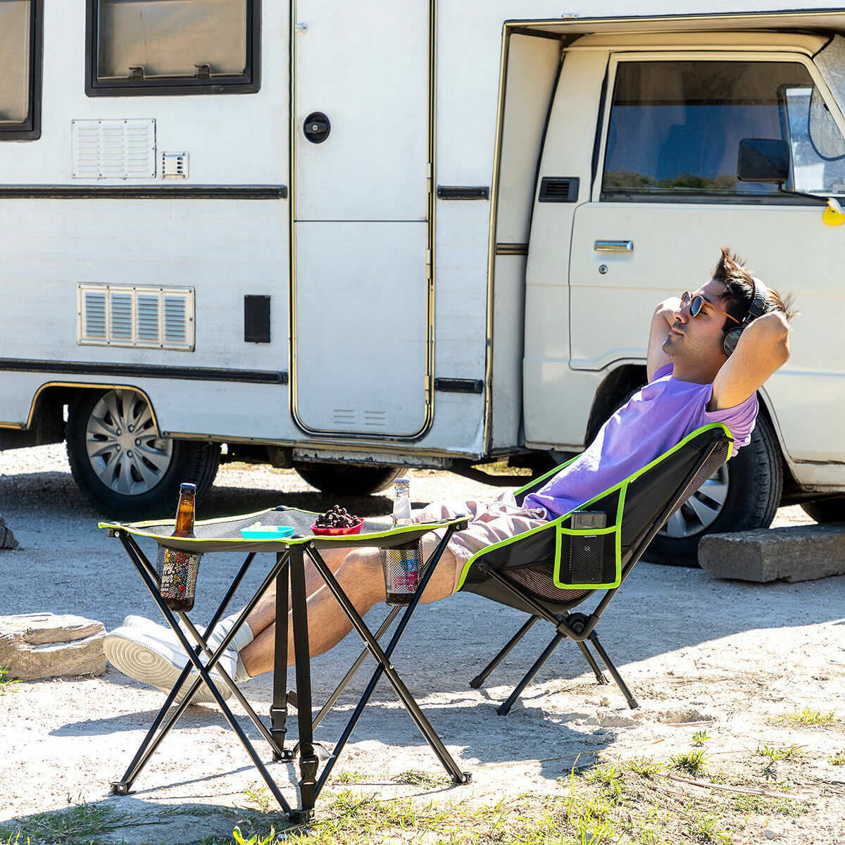 InnovaGoods Klappbarer Campingtisch aus Textil