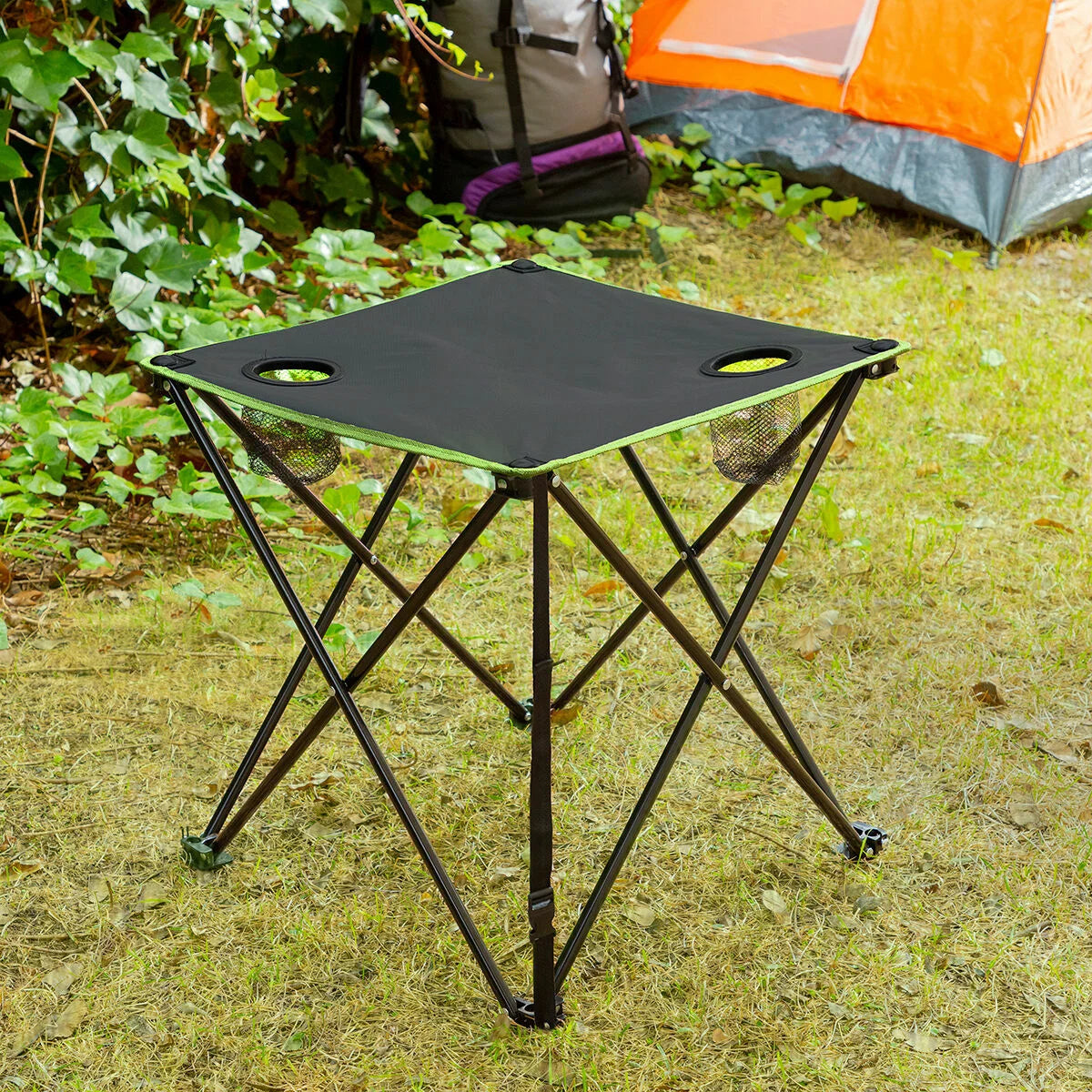 Klappbarer Campingtisch aus Textil mit Hülle Cafolby – Produktansicht 2