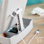 InnovaGoods Klappbarer LED-Spiegel mit Make-up-Organizer