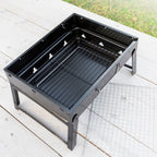 InnovaGoods Klappbarer tragbarer Grill für Holzkohle