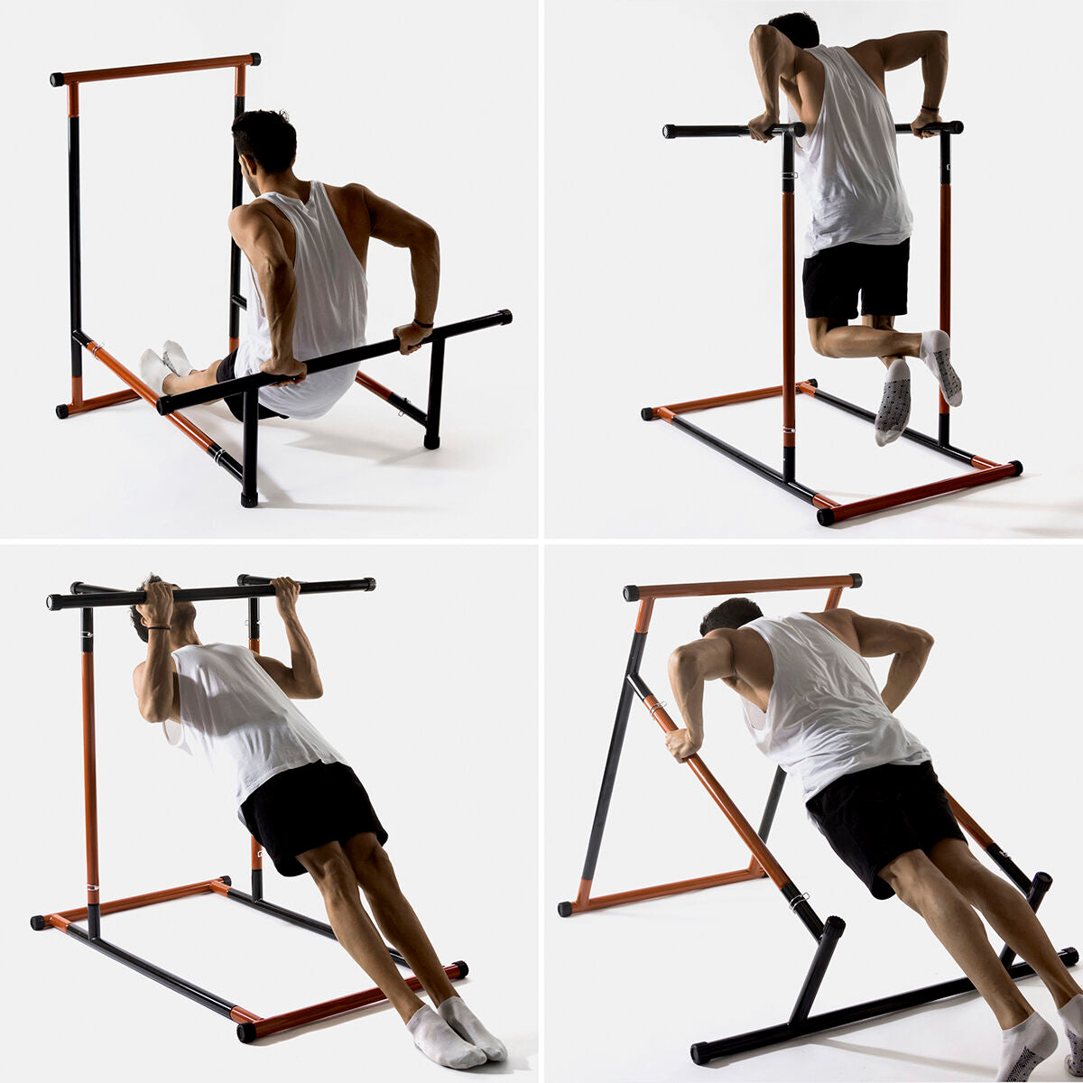 InnovaGoods Klimmzug- und Fitnessstation – Schwarz/Orange