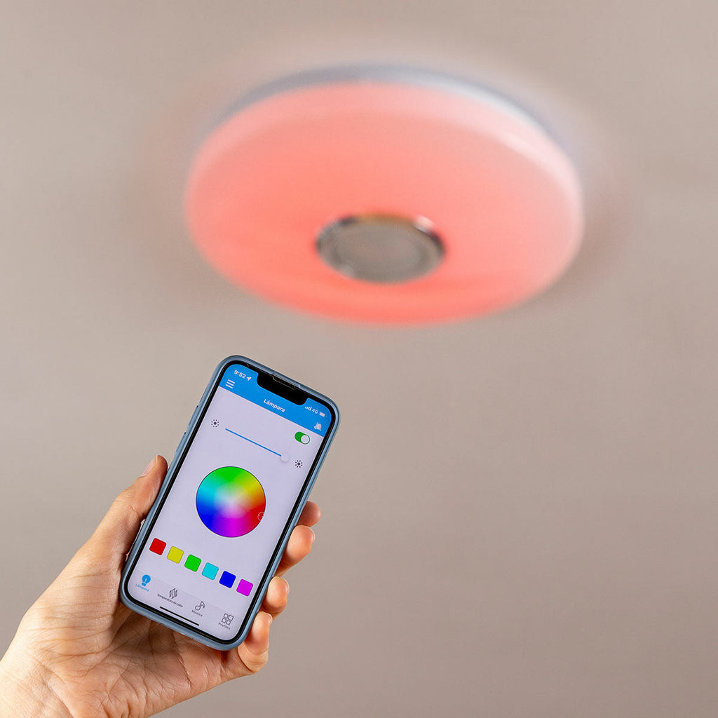 InnovaGoods LED-Deckenleuchte mit Lautsprecher