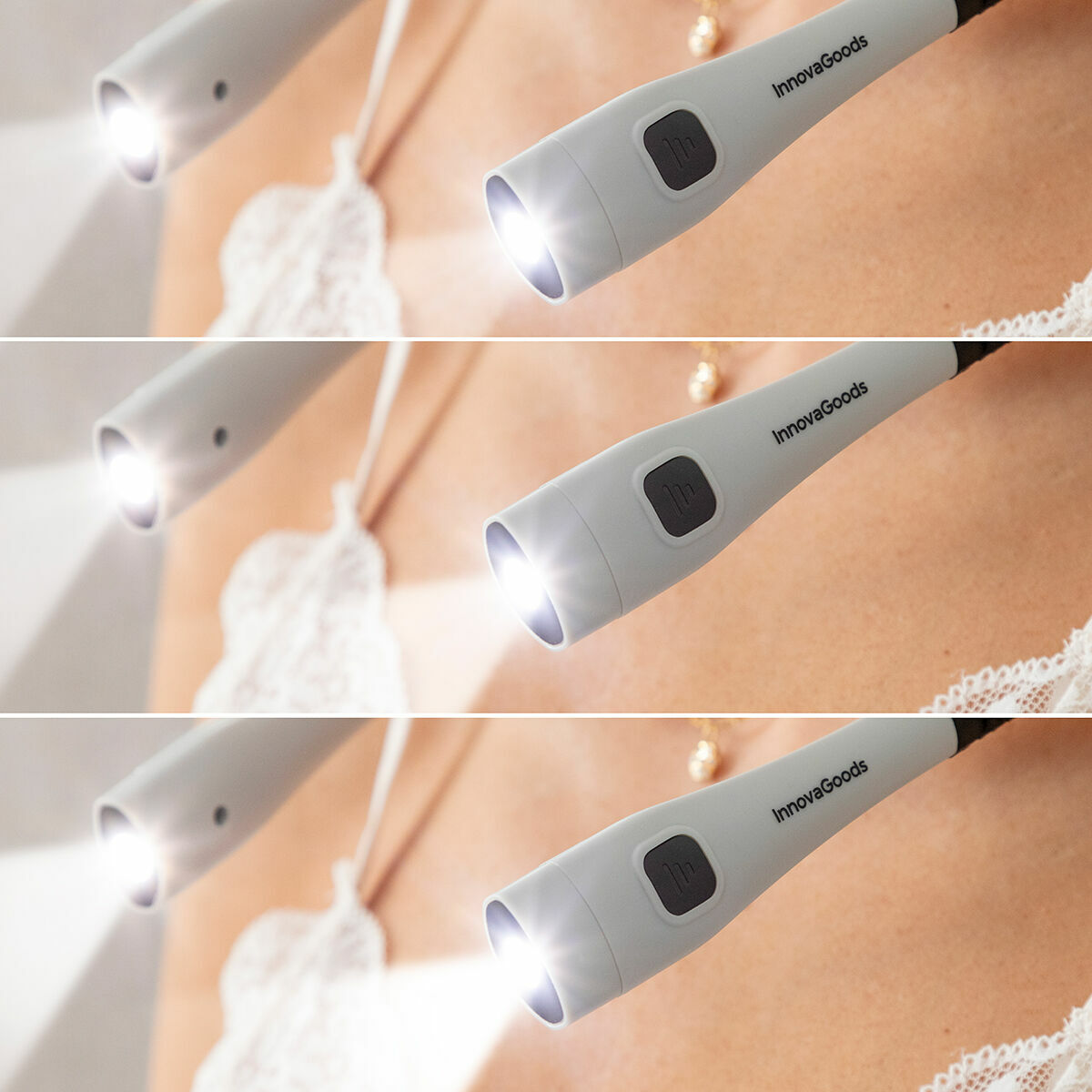 InnovaGoods Leselampe für den Hals – Wiederaufladbar