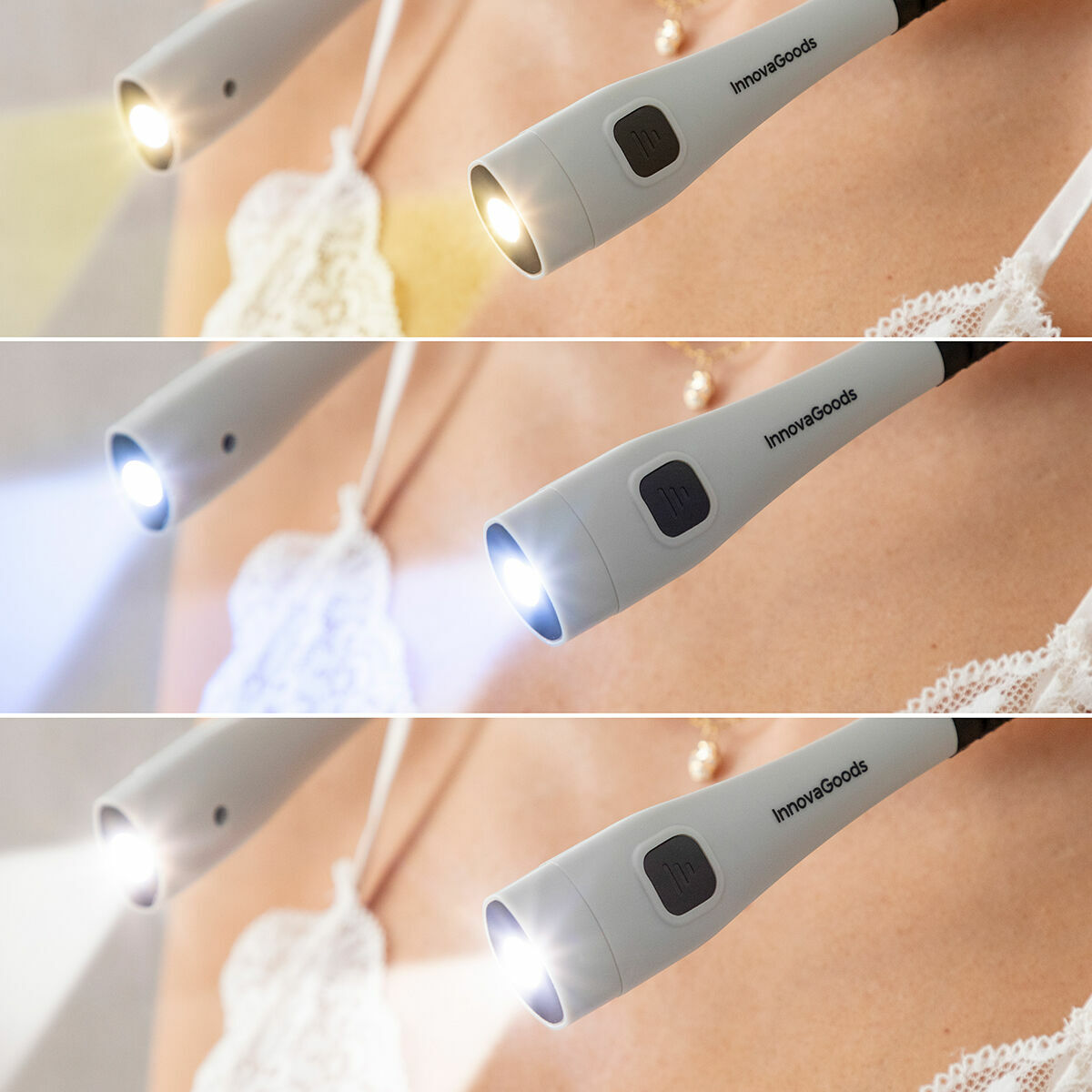 InnovaGoods Leselampe für den Hals – Wiederaufladbar