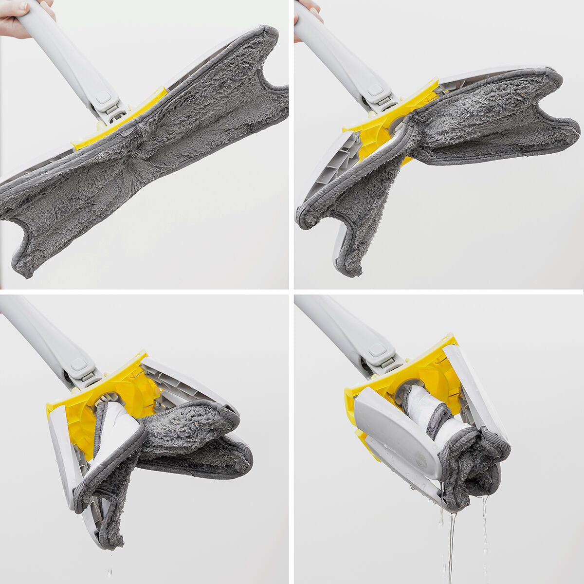 InnovaGoods Mikrofaser-Mop selbstausdrückend Typ X