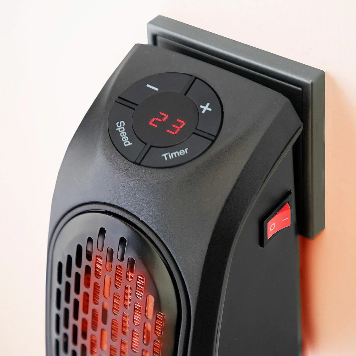 Heatpod Mini-Steckdosenheizung mit Timer, 400 W – Produktansicht 2