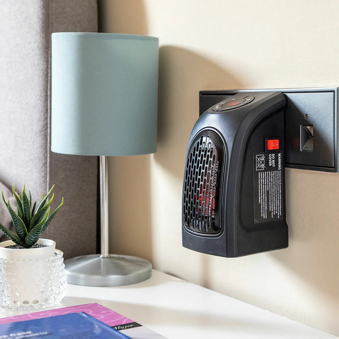 Heatpod Mini-Steckdosenheizung mit Timer, 400 W – Detailansicht 3