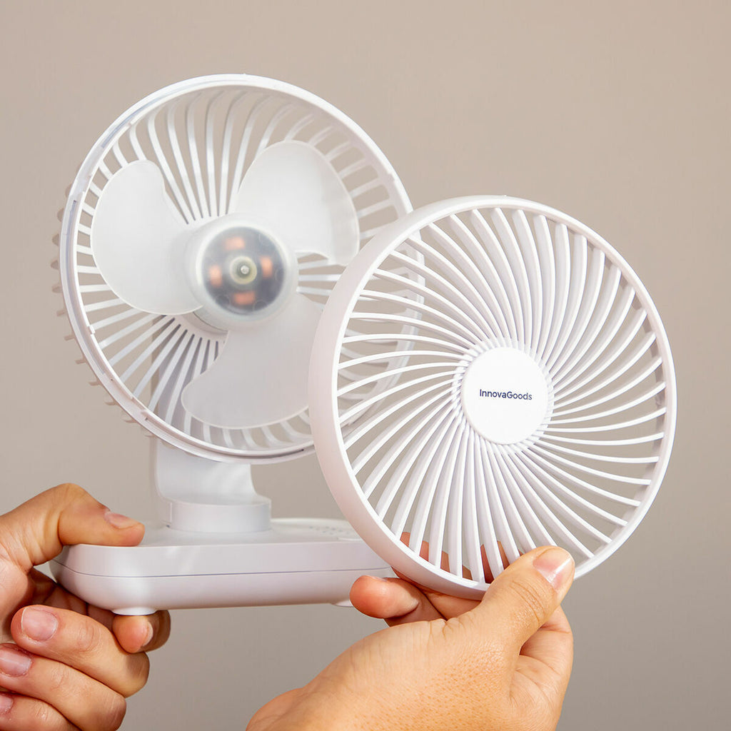 InnovaGoods Mini-Schreibtischventilator wiederaufladbar