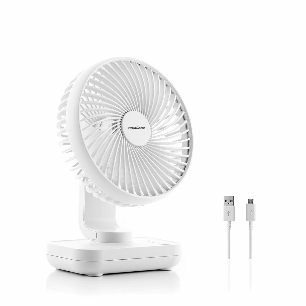 InnovaGoods Mini-Schreibtischventilator wiederaufladbar
