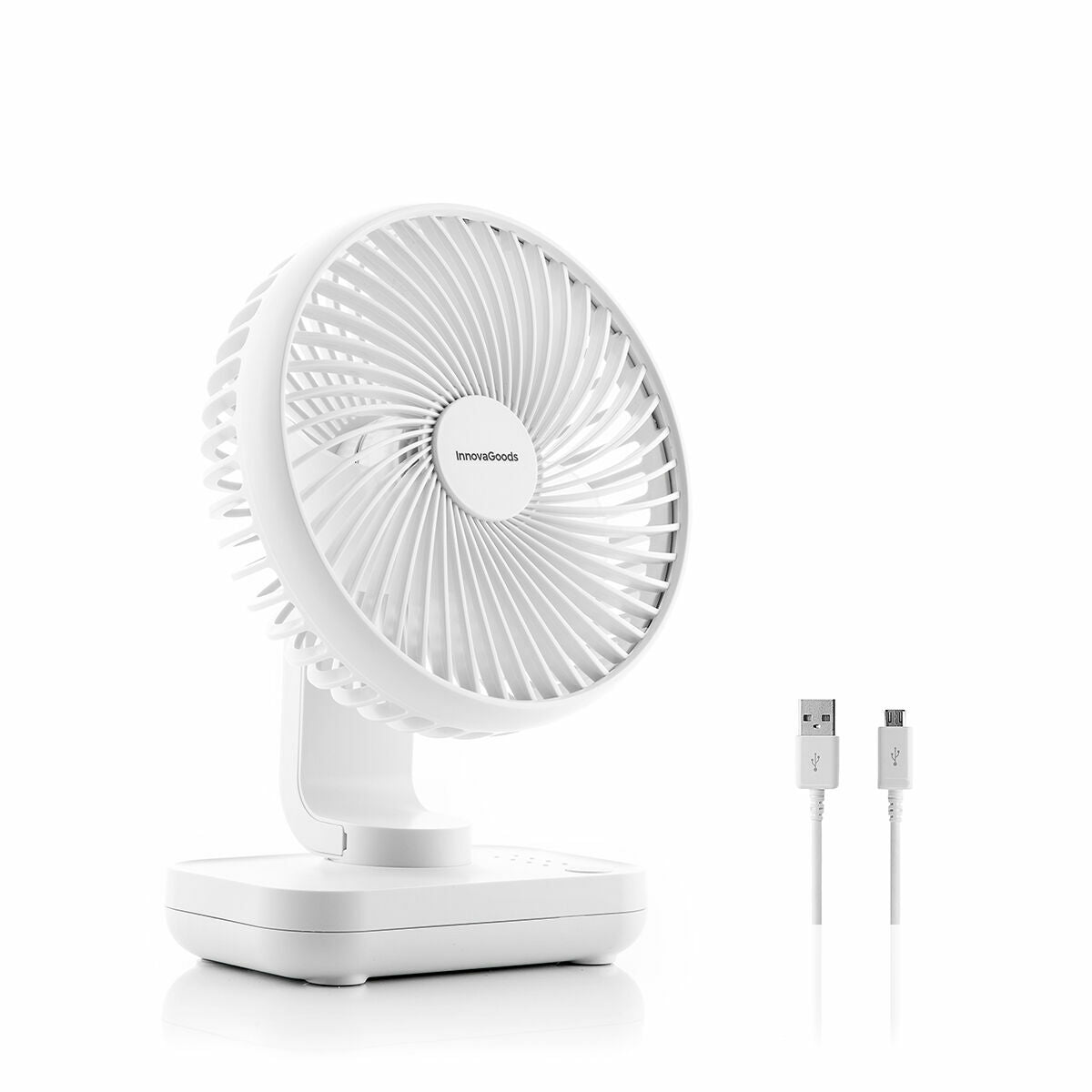 InnovaGoods Mini-Schreibtischventilator wiederaufladbar