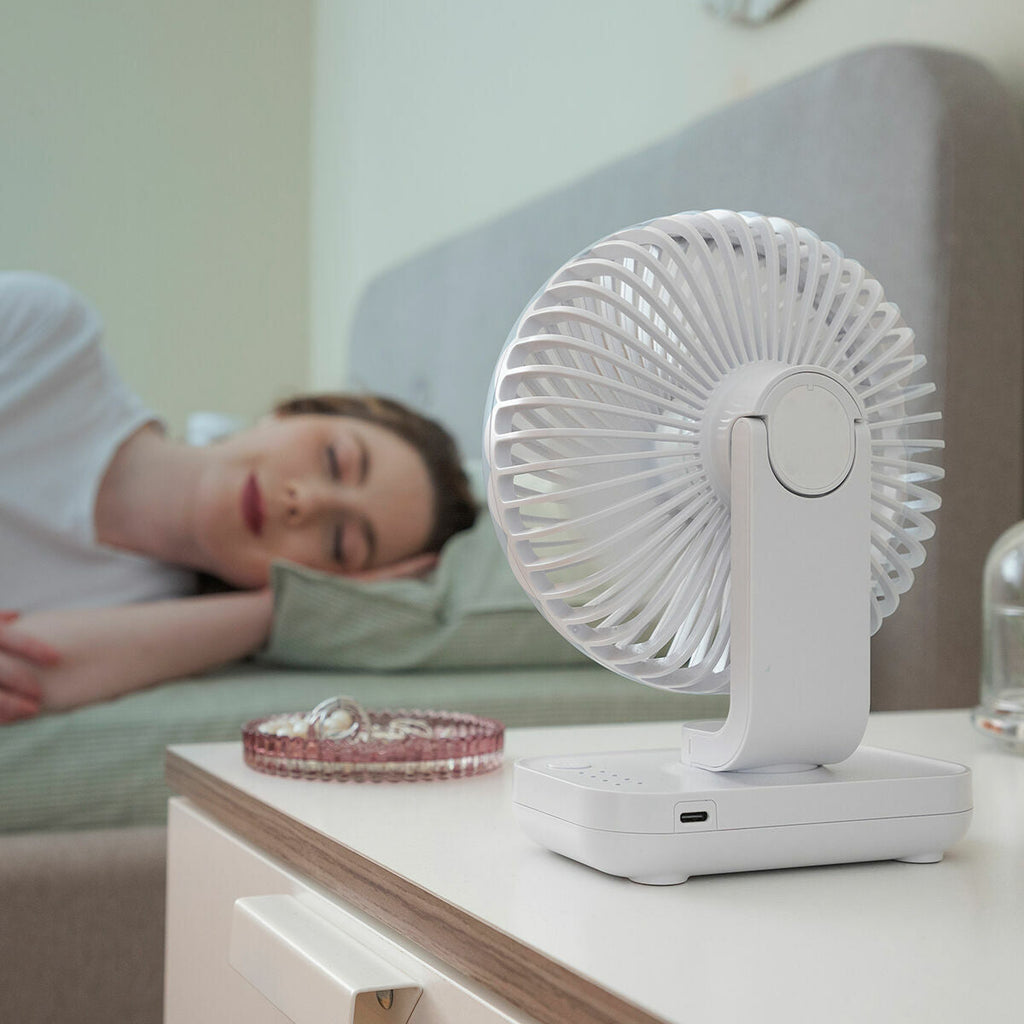 InnovaGoods Mini-Schreibtischventilator wiederaufladbar