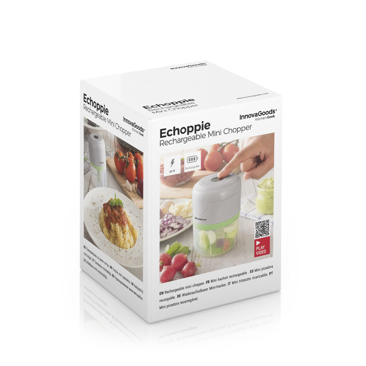 InnovaGoods Mini-Zerkleinerer 250 ml tragbar elektrisch