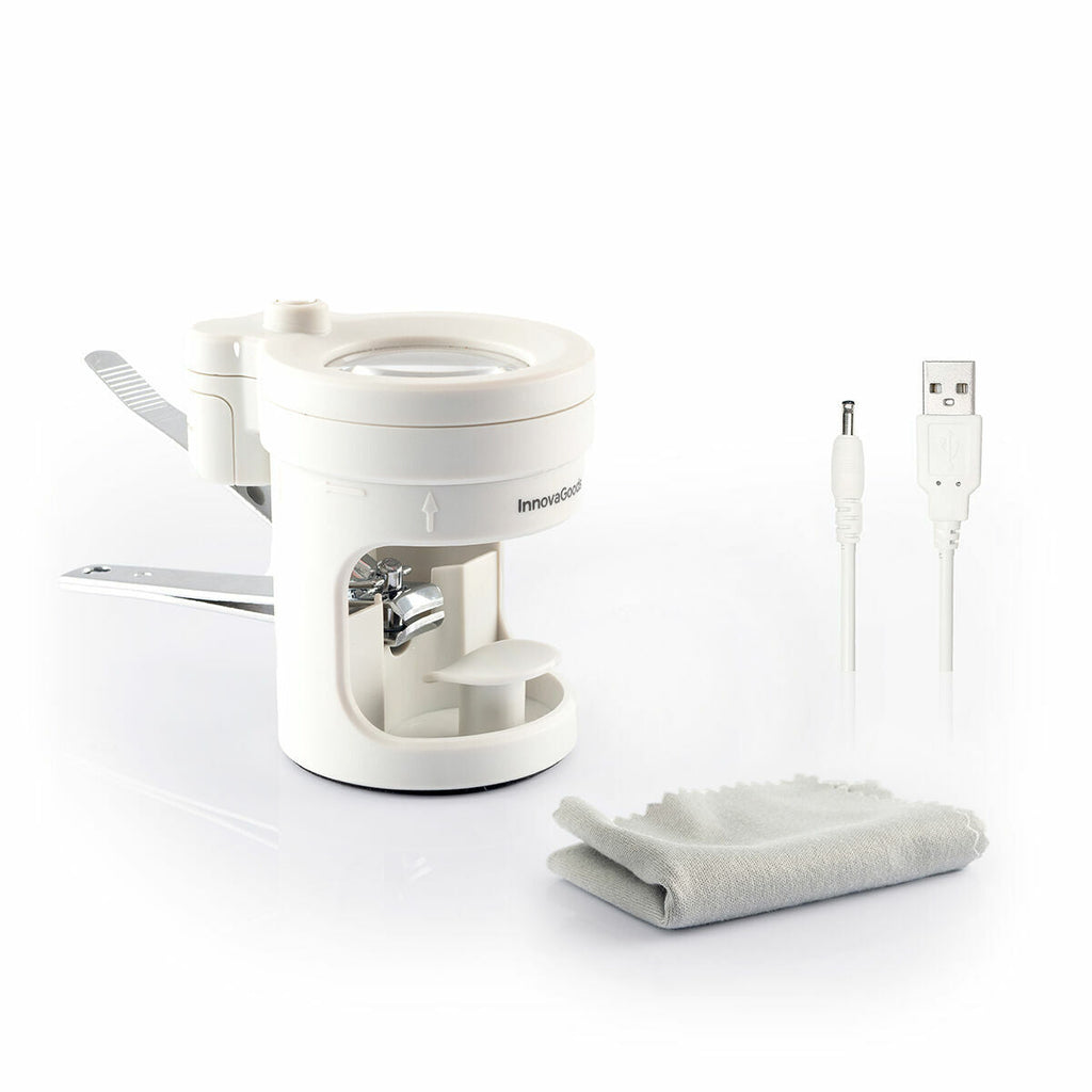 InnovaGoods Nagelknipser mit LED-Licht und Lupe