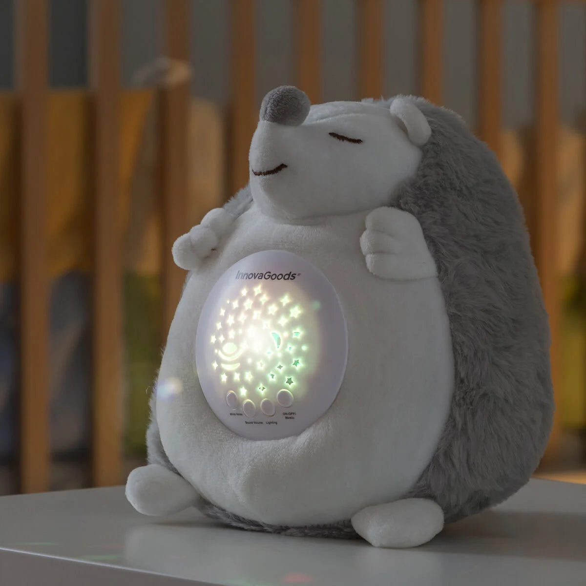 Spikey Plüsch-Igel mit weißem Rauschen & Nachtlicht – Produktansicht 4