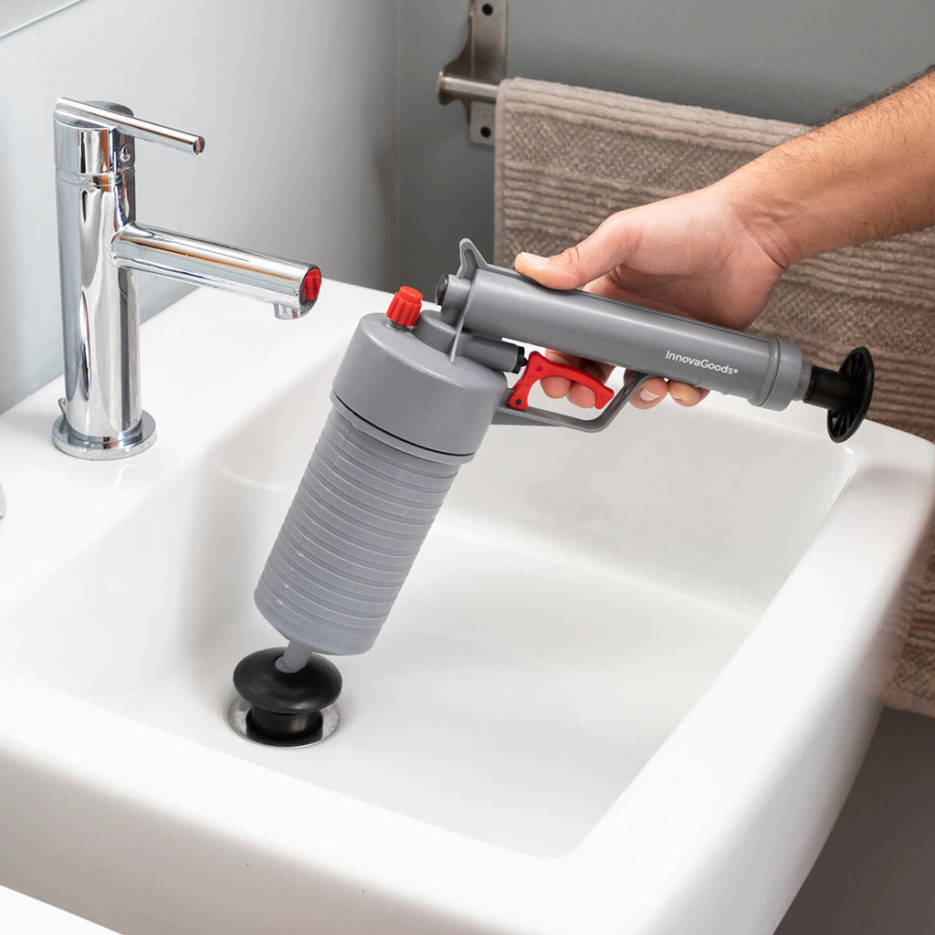 InnovaGoods Pressluftpistole zur Abflussreinigung