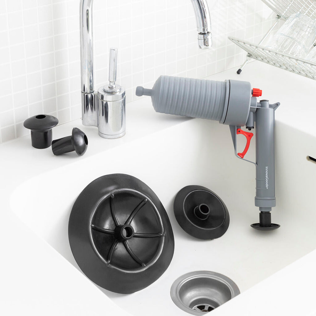 InnovaGoods Pressluftpistole zur Abflussreinigung