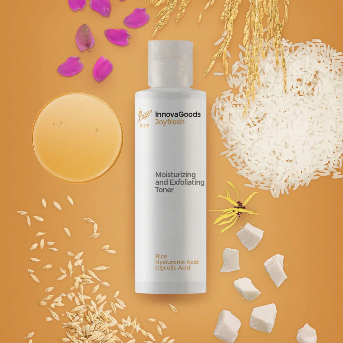 Feuchtigkeitsspendendes Gesichtswasser mit Peeling-Effekt Rice Joyfresh  150ml – Detailansicht 3