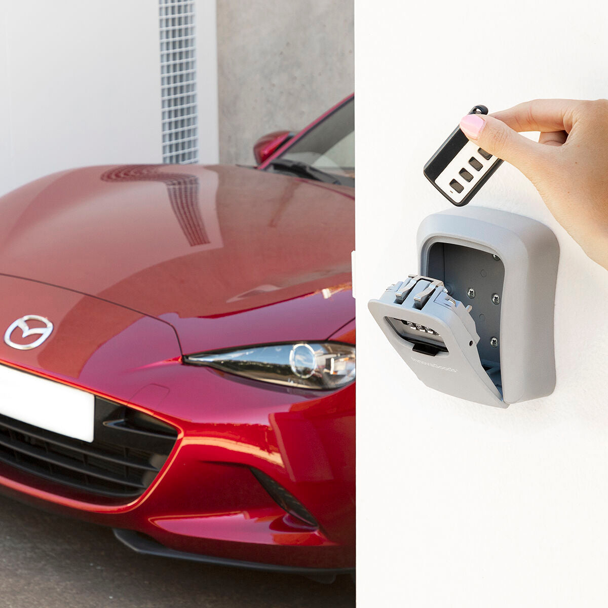 InnovaGoods Schlüsseltresor Multifunktional Grau