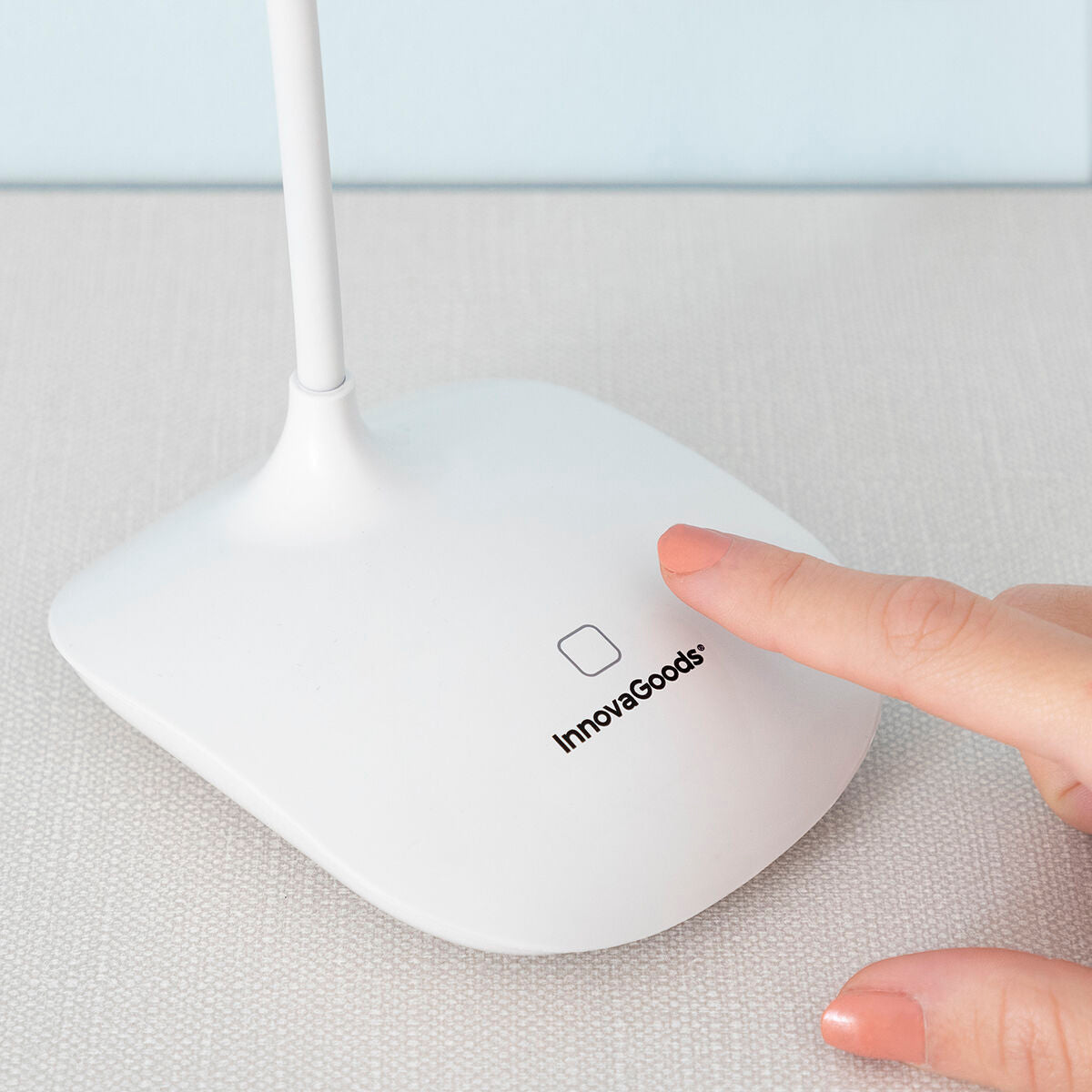 InnovaGoods Tischlampe – Wiederaufladbar Touch-LED Weiß