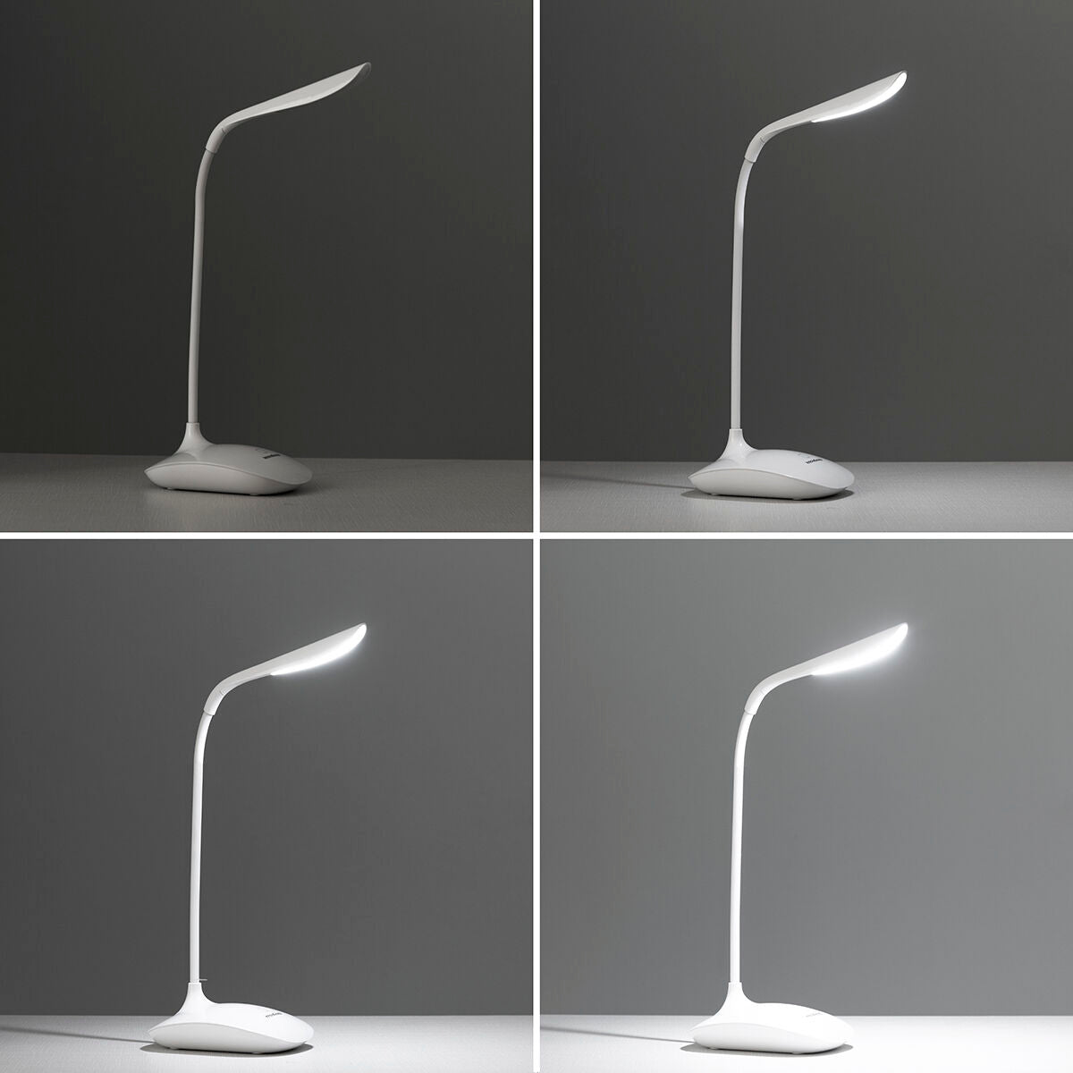 InnovaGoods Tischlampe – Wiederaufladbar Touch-LED Weiß