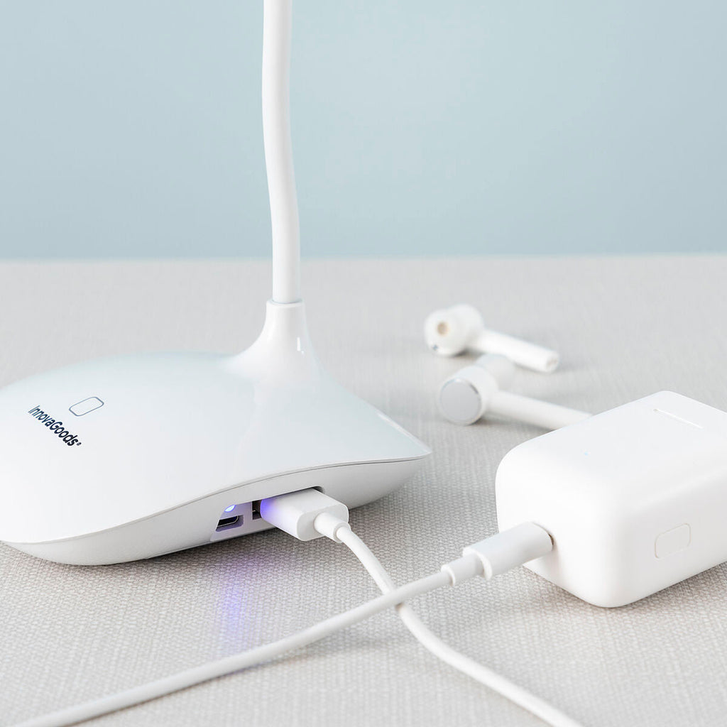 InnovaGoods Tischlampe – Wiederaufladbar Touch-LED Weiß