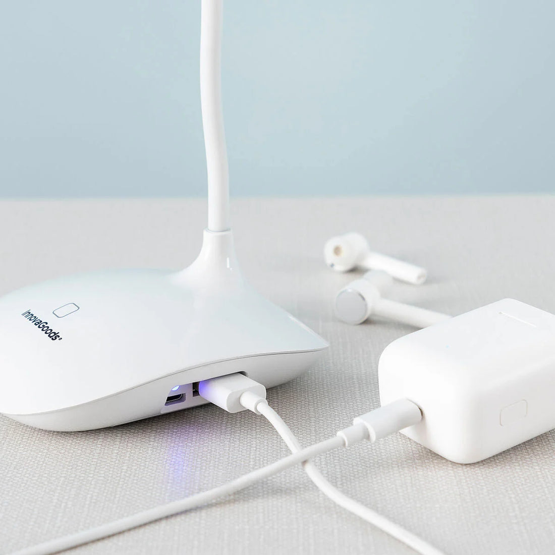 Wiederaufladbare Touch-LED-Tischlampe Lum2Go – Detailansicht 5