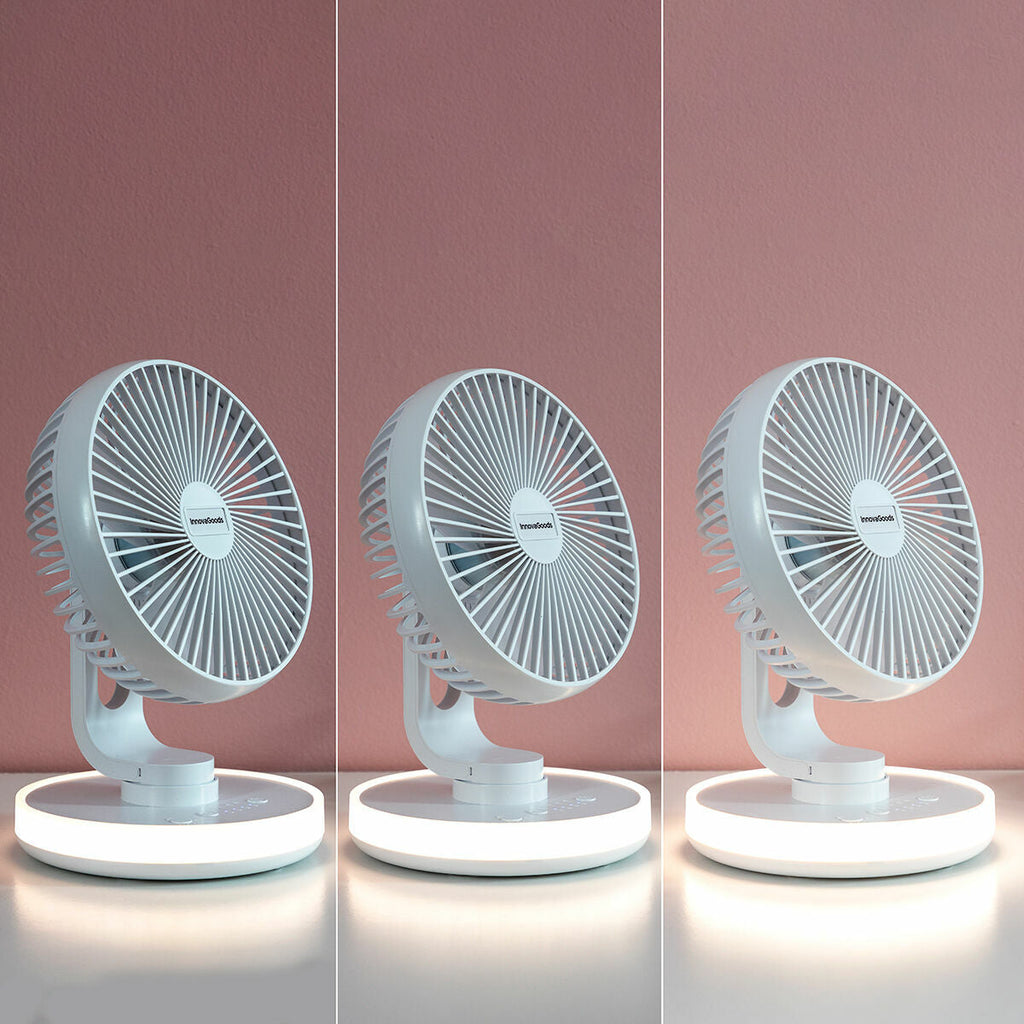 InnovaGoods Tischventilator mit Akku und LED - Home & Wohnen